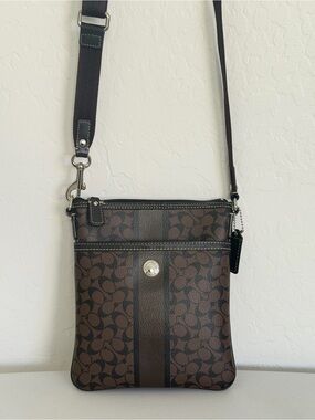 Coach Signature Stripe Crossbody